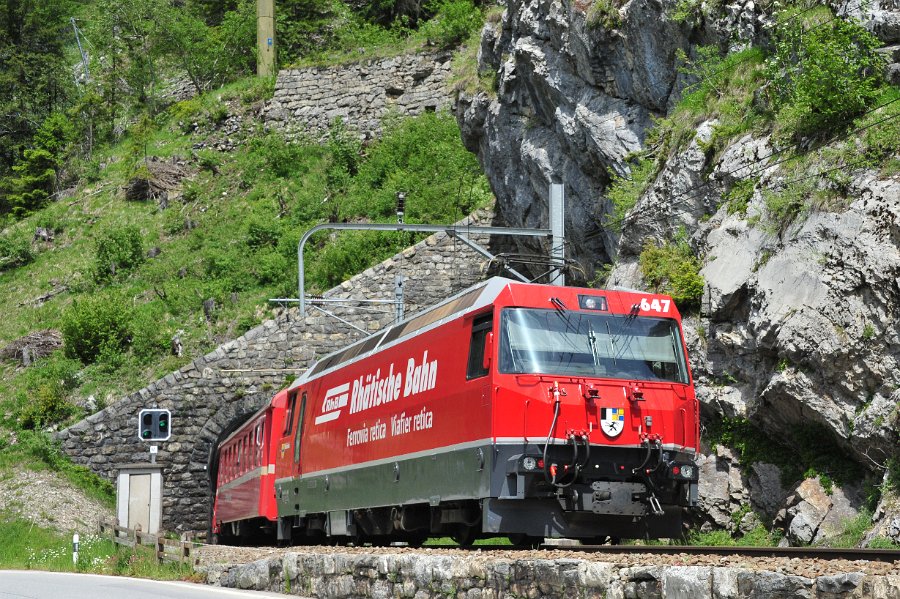 RhB Glacier Express, Allegra Triebwagen und andere (21)